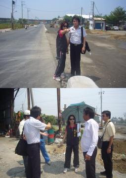 台南市議員林美燕抨擊施工中的二等十六號道路成危險路面...
